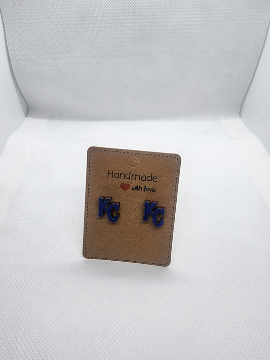 Kc earrings- blue