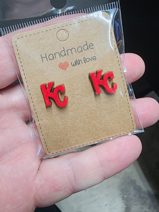 Kc earrings -red