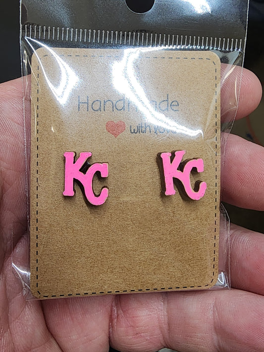 Kc earrings- pink