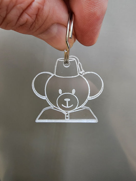 Fezzy the Shriner bear keychain