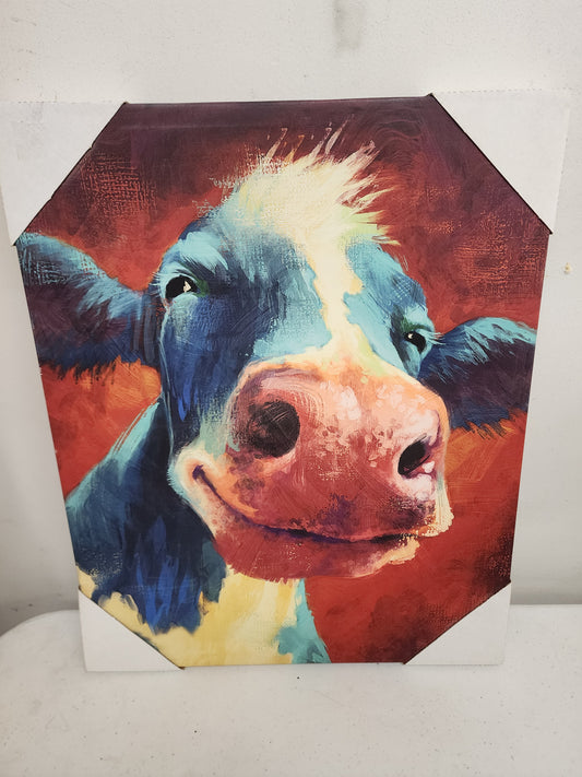 Cow art canvas