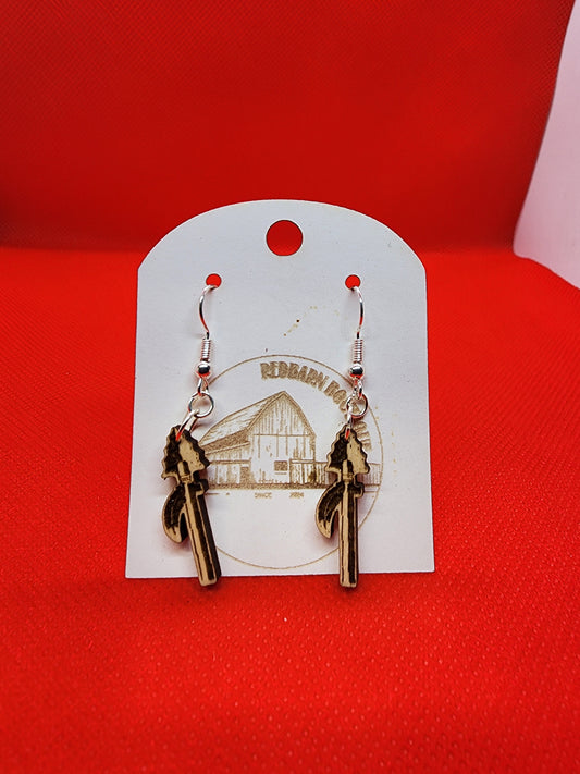 Fort osage spear dangle earrings